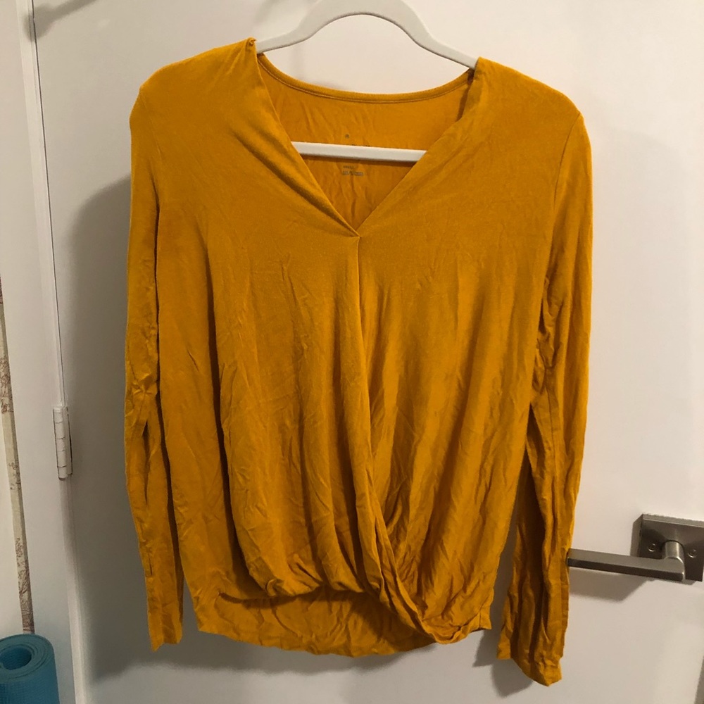 Mustard yellow blouse from target